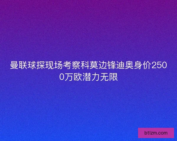 曼联球探现场考察科莫边锋迪奥身价2500万欧潜力无限 曼联球探现场考察科莫边锋迪奥身价2500万欧潜力无限